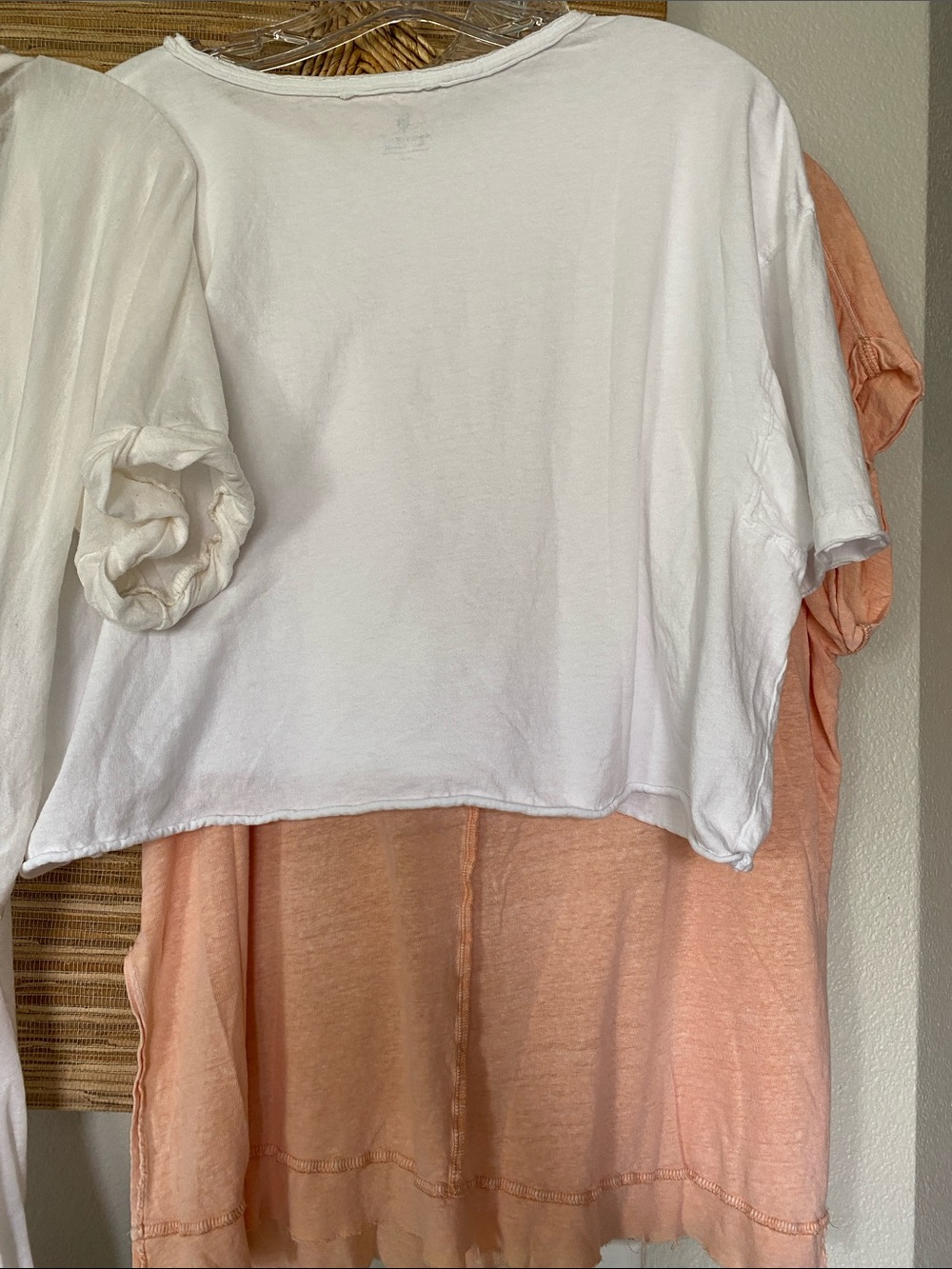 BUNDLE 3 Free People FP Oversized Short Sleeve Soft Tee Shirt Tops Peach S/M - Picture 10 of 16
